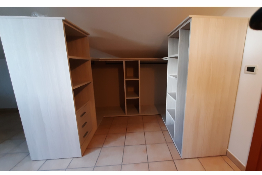 Cabina Armadio su misura in mansarda 